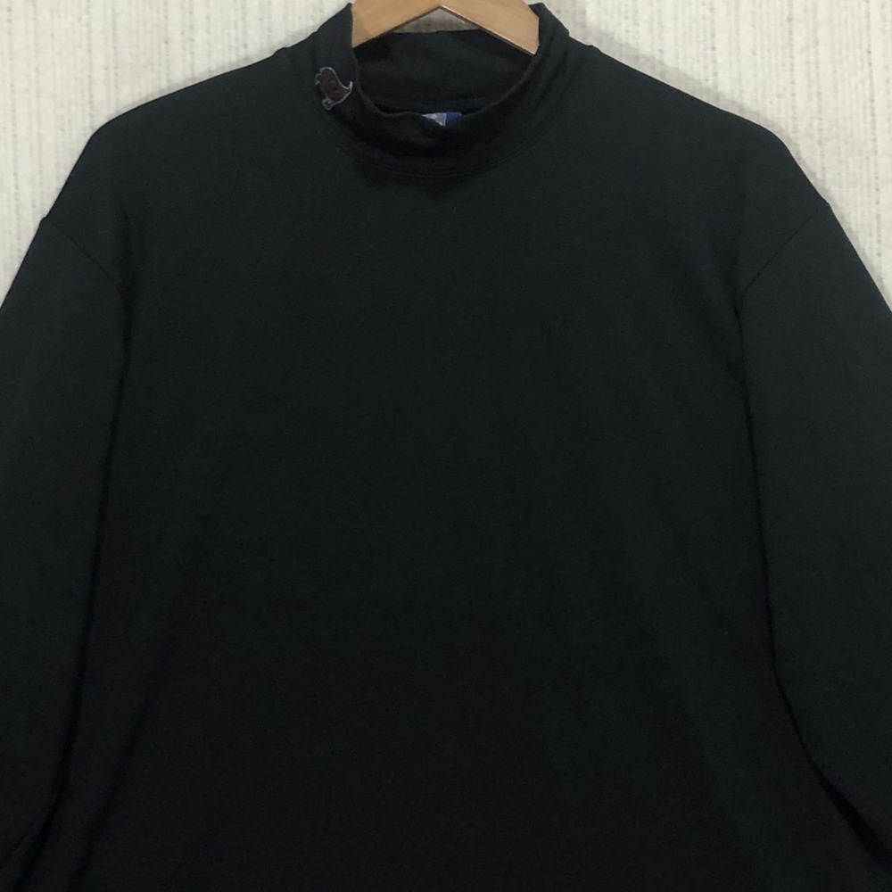 Reebok NFL Tampa Bay Buccaneers Mock Neck Shirt Mens XL Black Long Sleeve Logo